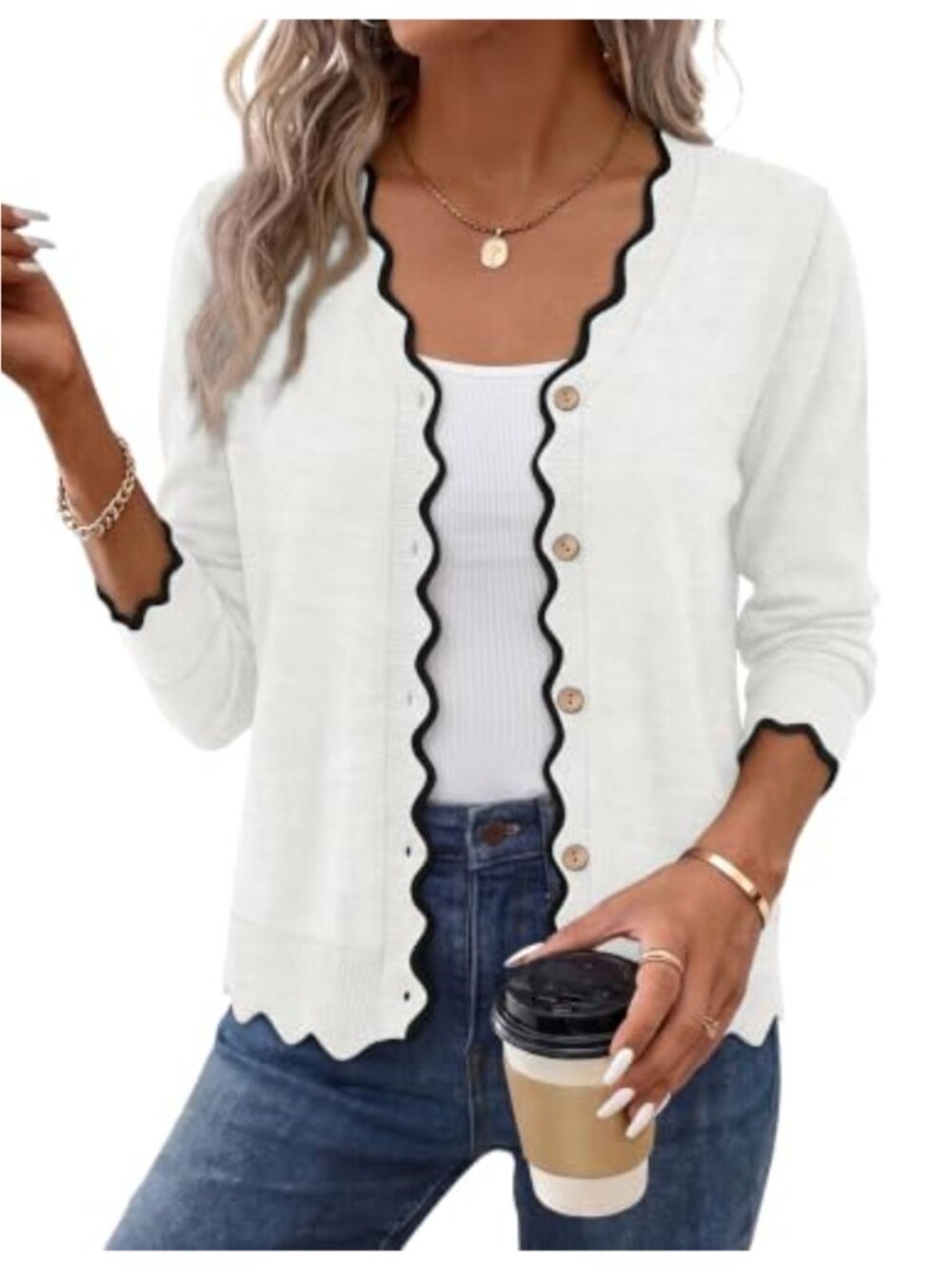 Women's Button Down Cardigan Knit Sweater Lightweight Long Sleeve